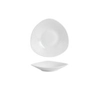 Les plats en céramique blanc pur sont frais et exquis pour un usage domestique - Assiette triangulaire de 20,3 cm