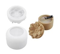 Les plats en forme de fleur de pot de fonte d'époxyrésine de silicone robuste flexible pour le métier et la décoration à la maison caste