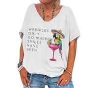 Les plis génériques ne vont que là où une chemise à col en V sourire est respirante., Blanc., L