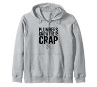 Les plombiers connaissent Leur Crap Humour de plomberie drôle Sweat à Capuche
