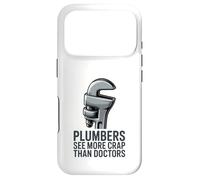 Les plombiers voient Plus de Merde Que Les médecins Humour de plomberie drôle Coque pour iPhone 17 Pro