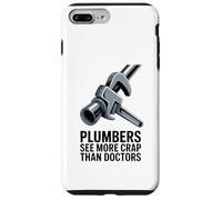 Les plombiers voient Plus de Merde Que Les médecins Humour de plomberie drôle Coque pour iPhone 7 Plus/8 Plus
