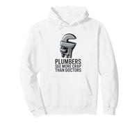 Les plombiers voient Plus de Merde Que Les médecins Humour de plomberie drôle Sweat à Capuche