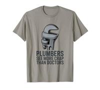 Les plombiers voient Plus de Merde Que Les médecins Humour de plomberie drôle T-Shirt