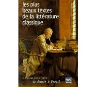 Les Plus Beaux Textes de la littérature classique