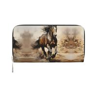 Les pochettes en cuir Mt. Fuji au début du printemps sont parfaites pour les voyages ou une utilisation quotidienne, Western Horse, Taille unique