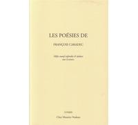 Les poésies - François Caradec - Maurice Nadeau-Lettres Nouvelles - broché - Poésie