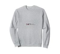 Les Points Font la différence : Message inspirant coloré Sweatshirt, Unisexe pour Adultes, Gris Chiné, XL