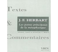 Les points principaux de la métaphysique