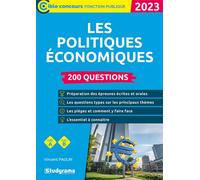 Les politiques économiques - 200 questions (Catégories A et B - Édition 2022-2023) - Vincent Paulin - Studyrama Eds - broché - Scolaire / Universitaire