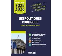 Les politiques publiques 2025-2026: Catégories A et B