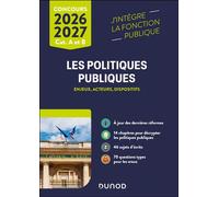 Les politiques publiques 2026-2027 Catégories A et B - Patrick Horusitzky - Dunod - broché - Scolaire / Universitaire