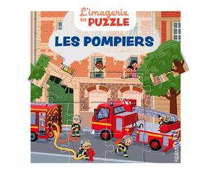 Les pompiers - 5 puzzles de 20 pieces - Carole Bourset - Fleurus - Jeux livres objets