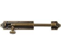 Les portes, 1pc Solid Brass Slide Bolt Latch Lock Brushed Nickel Multiple Sizes For Doors And Windows(Long 28cm)