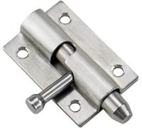Les portes, 304 Stainless Steel Spring Open Bolt Latch Door Lock for Left and Right Doors(Right)