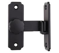 Les portes, Pack Of 2 Multicolor Slide Bolt Door Latch For Windows Cabinet Multiple Sizes With Hardware(Svart,Long 90 degrees)