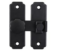 Les portes, Pack Of 2 Multicolor Slide Bolt Door Latch For Windows Cabinet Multiple Sizes With Hardware(Svart,180 degrees)