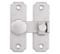 Les portes, Pack Of 2 Multicolor Slide Bolt Door Latch For Windows Cabinet Multiple Sizes With Hardware(Silver,180 degrees)