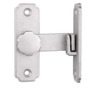 Les portes, Pack Of 2 Multicolor Slide Bolt Door Latch For Windows Cabinet Multiple Sizes With Hardware(Silver,Long 90 degrees)