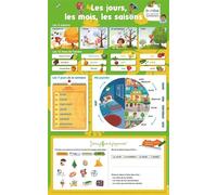 Les posters effaçables - Les jours, les mois, les saisons - Nicolas Francescon - Bordas - broché - Scolaire / Universitaire