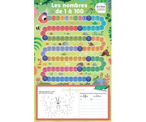 Les Posters effaçables - Les nombres de 1 à 100 - - Nicolas Francescon - Bordas - Scolaire / Universitaire