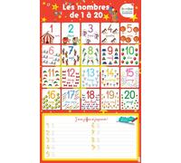 Les posters effaçables - Les nombres de 1 à 20 - Collectif - Bordas - broché - Scolaire / Universitaire