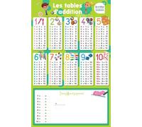 Les posters effaçables - Les tables d'addition - Collectif - Bordas - broché - Scolaire / Universitaire