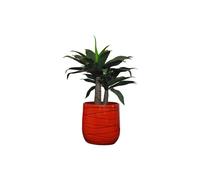 LES POTERIES D'ALBI-Pot Saintrop soleil couchant en terre cuite émaillée - diamètre 20 x H 21 cm