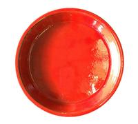 LES POTERIES D'ALBI-Soucoupe Les Poteries d'Albi coloris coquelicot - diamètre 23 cm