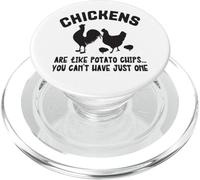 Les Poulets sont comme des croustilles Que Vous ne Pouvez Pas en Avoir Une Seule PopSockets PopGrip pour MagSafe