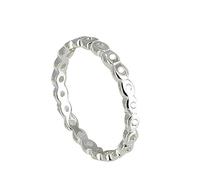 LES POULETTES BIJOUX - Bague Argent 925 Ronds Ajourés - taille 54