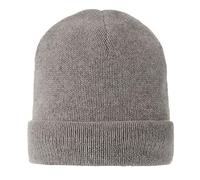 LES POULETTES Bijoux - Bonnet 100% Cachemire 12 Fils Classics - Gris