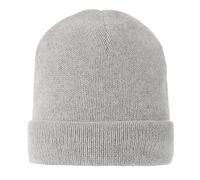 LES POULETTES Bijoux - Bonnet 100% Cachemire 12 Fils Classics - Gris Clair