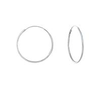 LES POULETTES BIJOUX - Boucles d'Oreilles Argent 925 Fines Créoles 2cm
