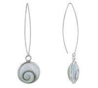 LES POULETTES BIJOUX - Boucles d'Oreilles Argent 925 Grand Oeil de Sainte Lucie Rond