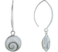 Les Poulettes Bijoux - Boucles d'Oreilles Argent Grand Oeil de Sainte Lucie Rond