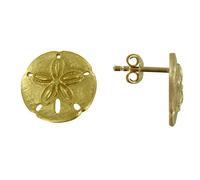 LES POULETTES BIJOUX - Boucles d'Oreilles Plaqué Or Ronde Dollar des Sables