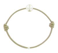 LES POULETTES BIJOUX - Bracelet Enfant La Perle Blanche des Petites Poulettes - Classics - Beige