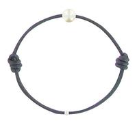 LES POULETTES BIJOUX - Bracelet Enfant La Perle Blanche des Petites Poulettes - Classics - Bleu Navy