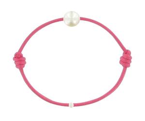 LES POULETTES BIJOUX - Bracelet Enfant La Perle Blanche des Petites Poulettes - Classics - Fuchsia