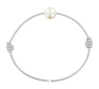 LES POULETTES BIJOUX - Bracelet Enfant La Perle Blanche des Petites Poulettes - Classics - Gris clair
