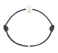 LES POULETTES BIJOUX - Bracelet Enfant La Perle Blanche des Petites Poulettes - Classics - Noir
