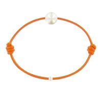 LES POULETTES BIJOUX - Bracelet Enfant La Perle Blanche des Petites Poulettes - Classics - Orange