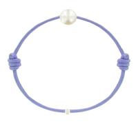 LES POULETTES BIJOUX - Bracelet Enfant La Perle Blanche des Petites Poulettes - Classics - Violet