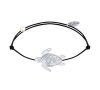 LES POULETTES BIJOUX - Bracelet Lien Tortue en Nacre - Noir