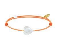 LES POULETTES BIJOUX - Bracelet Petit Coeur de Nacre - Classics - Orange