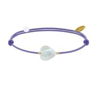 LES POULETTES BIJOUX - Bracelet Petit Coeur de Nacre - Classics - Violet