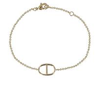LES POULETTES BIJOUX Bracelet Plaqué Or Anneau Marin
