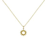 LES POULETTES BIJOUX Collier Plaqué Or Soleil Ajouré