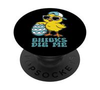 Les Poussins du Dimanche de Pâques me Creusent drôle PopSockets PopGrip Adhésif